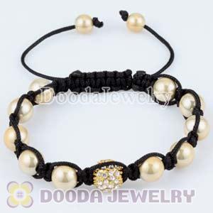 Wholesale handmade Inspired Bracelets Gold Crystal Ball Beads