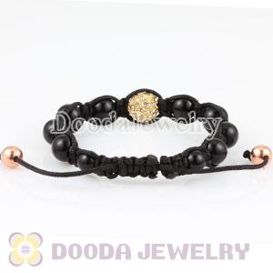 Fashion handmade Style Bracelets Wholesale with Black and Crystal Beads