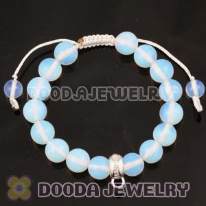 handmade Style Tscharm Jewelry Charm Bracelet Opal and Sterling Silver Beads