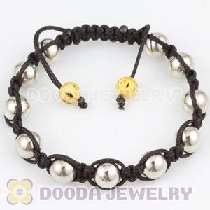 handmade Inspired Bracelet Wholesale with Silver Plated Copper Ball Beads