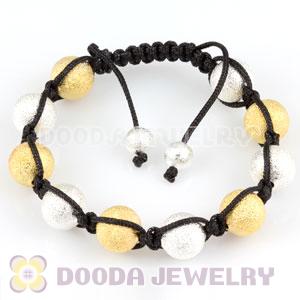 handmade Inspired Bracelet with interval Silver and gold Plated Copper Ball Beads