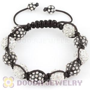 handmade Inspired Bracelets Wholesale with crystal plastic Ball Beads