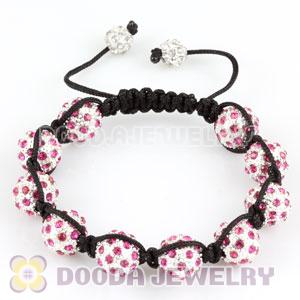 handmade Inspired Bracelets Wholesale with pink Crystal Disco Beads