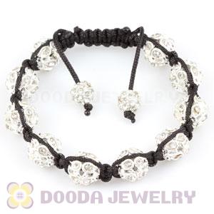 handmade style Bracelets Wholesale with clear crystal hollow Ball Beads
