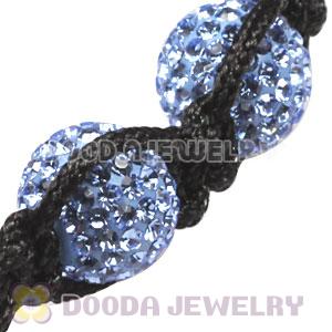 Paved blue Czech Crystal TresorBeads handmade Inspired Bracelets with Hematite