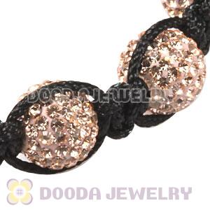 Paved pink Czech Crystal TresorBeads handmade Inspired Bracelets with Hematite