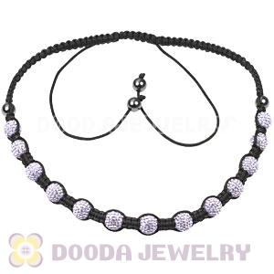 Fashion TresorBeads necklace with Lilac Czech Crystal and Hematite beads 