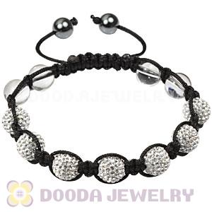2011 latest TresorBeads bracelets with white crystal and pave crystal beads