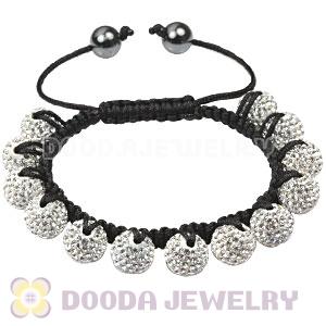 Fashion TresorBeads Bracelets with white Czech Crystal and Hematite