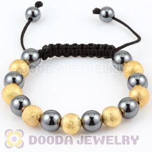 TresorBeads Bracelets with gold plated Copper Beads and Hematite