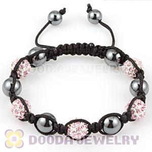 2011 Latest handmade Style TresorBeads Bracelets with Rosy Crystal Ball and Hematite