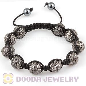 2011 Latest handmade Style TresorBeads Bracelets with Grey Crystal and Hematite