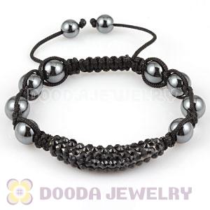 handmade Style TresorBeads Bracelets with Mysterious black Crystal Alloy Beads and Hematite