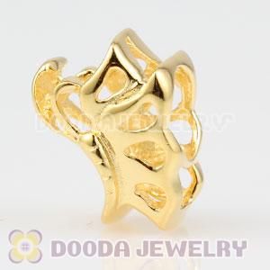 Golde plated Sterling Silver Gracefully Dancing Butterfly Charm Beads European Compatible