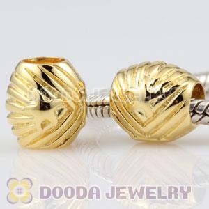 Gold plated Sterling Silver Shell and Starfish charm Beads European compatible