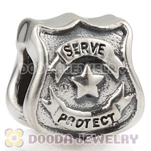 Authentic 925 Sterling Silver SERVE PROTECT Charm Beads