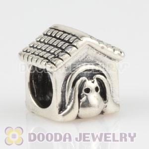 925 Sterling Silver Dog House charm Beads