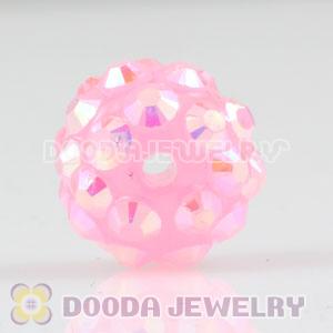 10mm Resin Pave Beads Basketball Wives Earrings Beads Wholesale