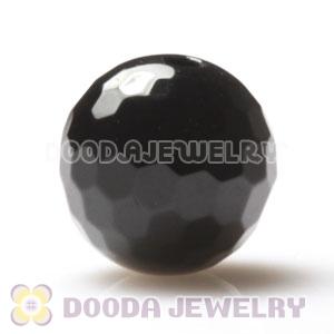 10mm handmade Style Faceted Black Agate Beads Wholesale