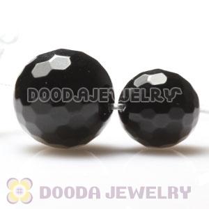 10mm handmade Style Faceted Black Agate Beads Wholesale