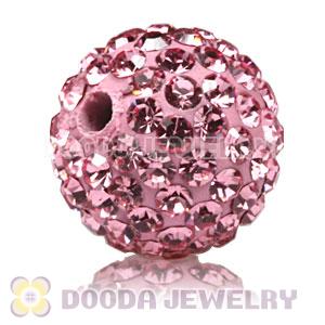 10mm handmade style Pave Pink Czech Crystal Bead wholesale