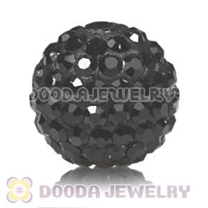 10mm handmade style Pave Black Czech Crystal Bead wholesale