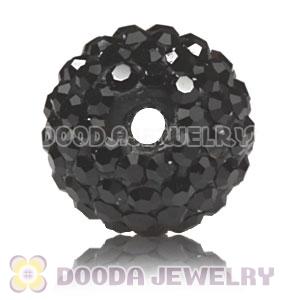 10mm handmade style Pave Black Czech Crystal Bead wholesale