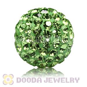 10mm handmade style Pave Green Czech Crystal Bead wholesale