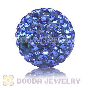 10mm handmade style Pave Ocean blue Czech Crystal Bead wholesale