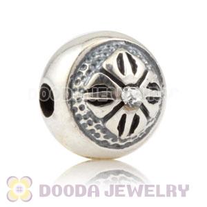 8mm handmade style sterling silver Bead with Austrian Crystal wholesale