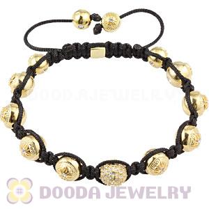 Gold Plated Sterling Silver Beads with Stone handmade Inspired Bracelet