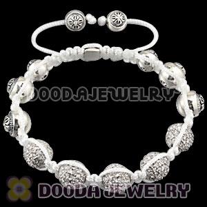 925 Sterling Silver Beads with Stone and 5 Disco Ball Bead handmade Inspired Bracelet