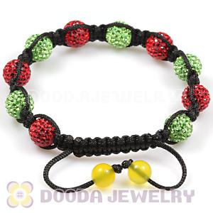 Pave Czech Crystal with Yellow Agate End handmade Inspired Bracelets