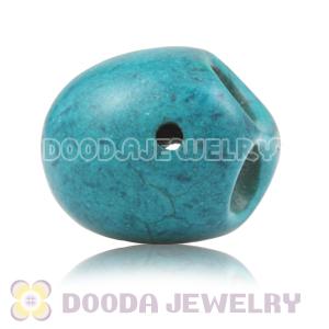 17×18mm Teal Turquoise Skull Head Ball Beads 