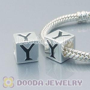 Letter Y Charm Jewelry Solid Silver Beads and Charms