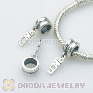 S925 Sterling Silver European Charms Dangle LOVE
