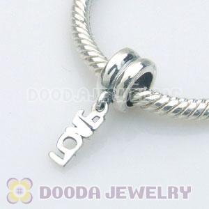 S925 Sterling Silver Jewelry Charms Dangle LOVE