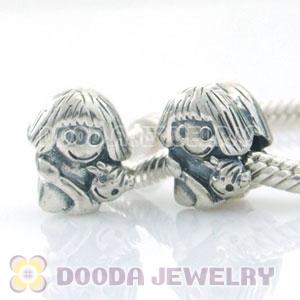 925 Sterling Silver Charm Jewelry Girl Beads