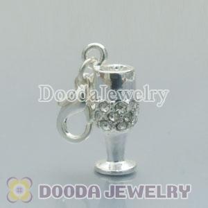 Wholesale Silver Plated Alloy Cup Charms