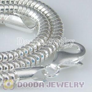 19cm European Style Silver Bracelet with lobster clasp