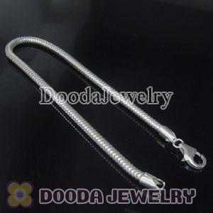 19cm European Style Silver Bracelet with lobster clasp