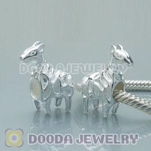 925 Sterling Silver European Style Goat Beads