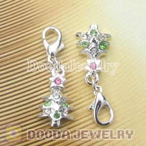 Wholesale Silver Plated Alloy Christmas tree Charms