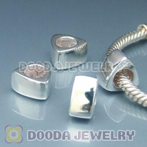Solid Sterling Silver European Style Triangle Beads and Charms