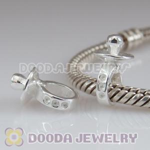 925 Solid Silver Baby Nipple Beads fit European Largehole Jewelry Bracelet