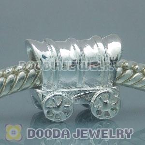 Solid Sterling Silver Charm Jewelry Train Beads and Charms
