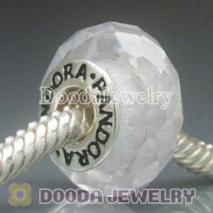 Charm Jewelry S925 silver faceted zircon stone beads, 925 ALE Jewelry stamped with screw thread core