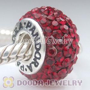 Charm Jewelry silver beads with 90 pcs crystal rhinestones-925 ALE Jewelry stamped with thread core