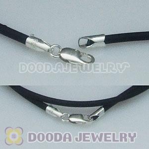 45cm European Style PU Necklace with sterling silver clasp
