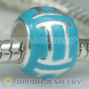 925 Sterling Silver Enamel Gemini Charm Jewelry Beads